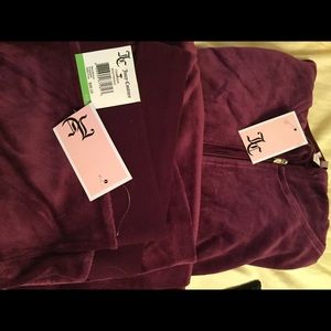 Velour Sweat pants &  Velour zip Sweat shirt